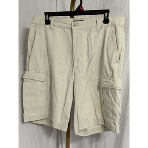Dockers Shorts Mens 34 Beige Cargo Flat Front‎  100% Cotton Outdoor